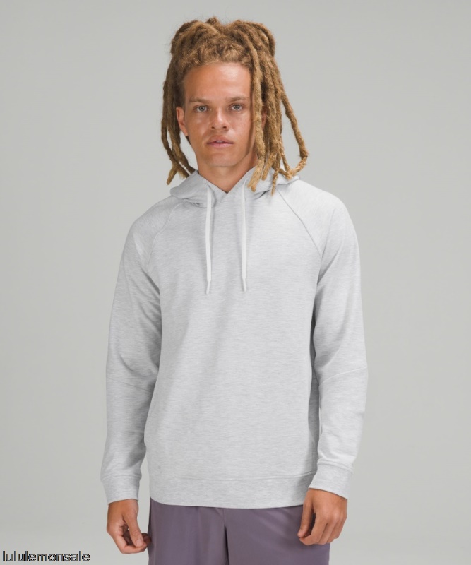 Lululemon Verkauf DELULU631 | Lululemon Deutschland Hellgrauer City-Sweat-Pullover-Hoodie Aus French Terry